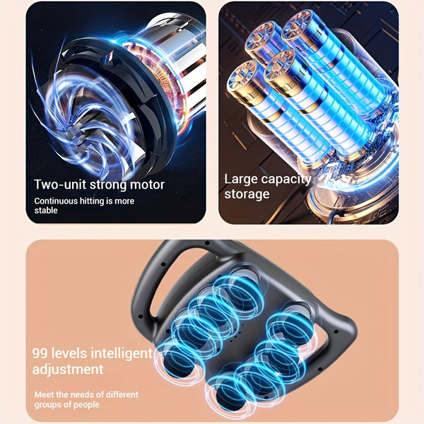 LAST DAY OF DISCOUNT🔥 8-Head Massage Gun, USB Rechargeable