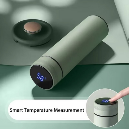 500ML Temperature Display Thermos Cup Stainless Steel Divided Thermos Bottle Outdoor Vacuum Insulated Cup